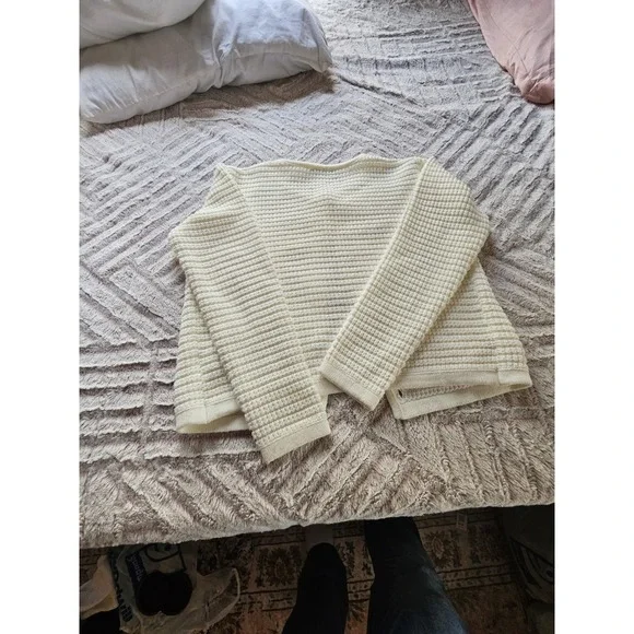 Pretty Garden Cream Button Up Cardigan US M - Picture 8 of 13